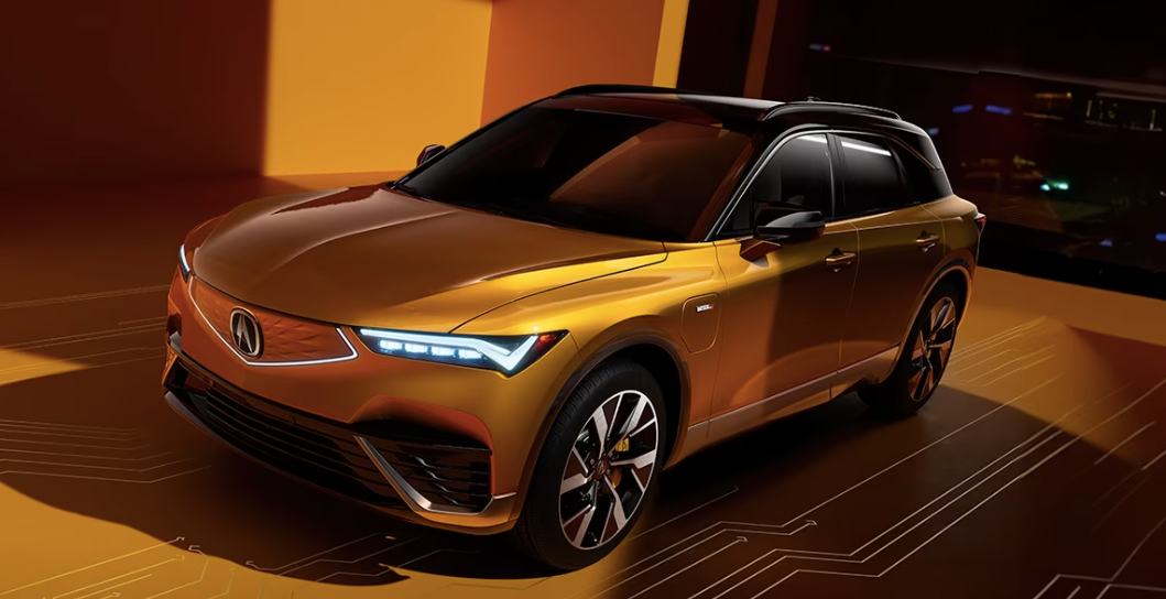 2024 acura zdx all electric vehicle in soft orange