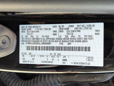 2020 Ford Escape Titanium Hybrid