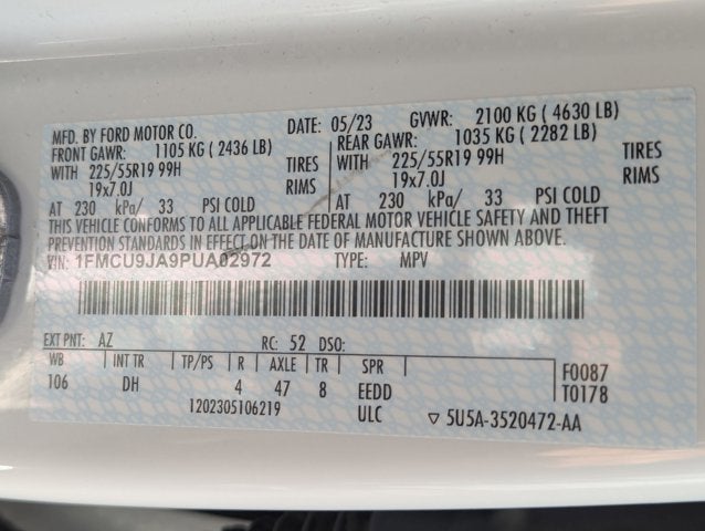 2023 Ford Escape Platinum