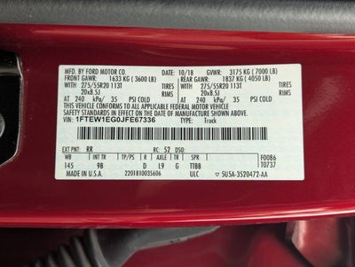 2018 Ford F-150 Platinum