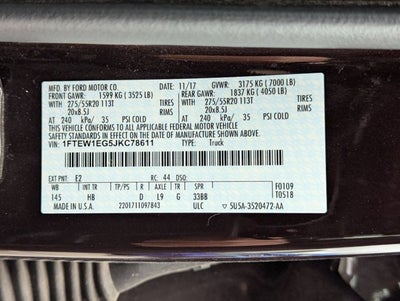 2018 Ford F-150 LARIAT