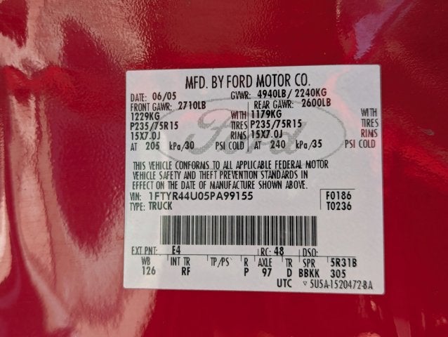 2005 Ford Ranger Edge