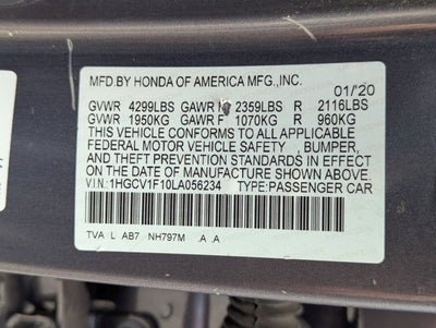 2020 Honda Accord Sedan LX