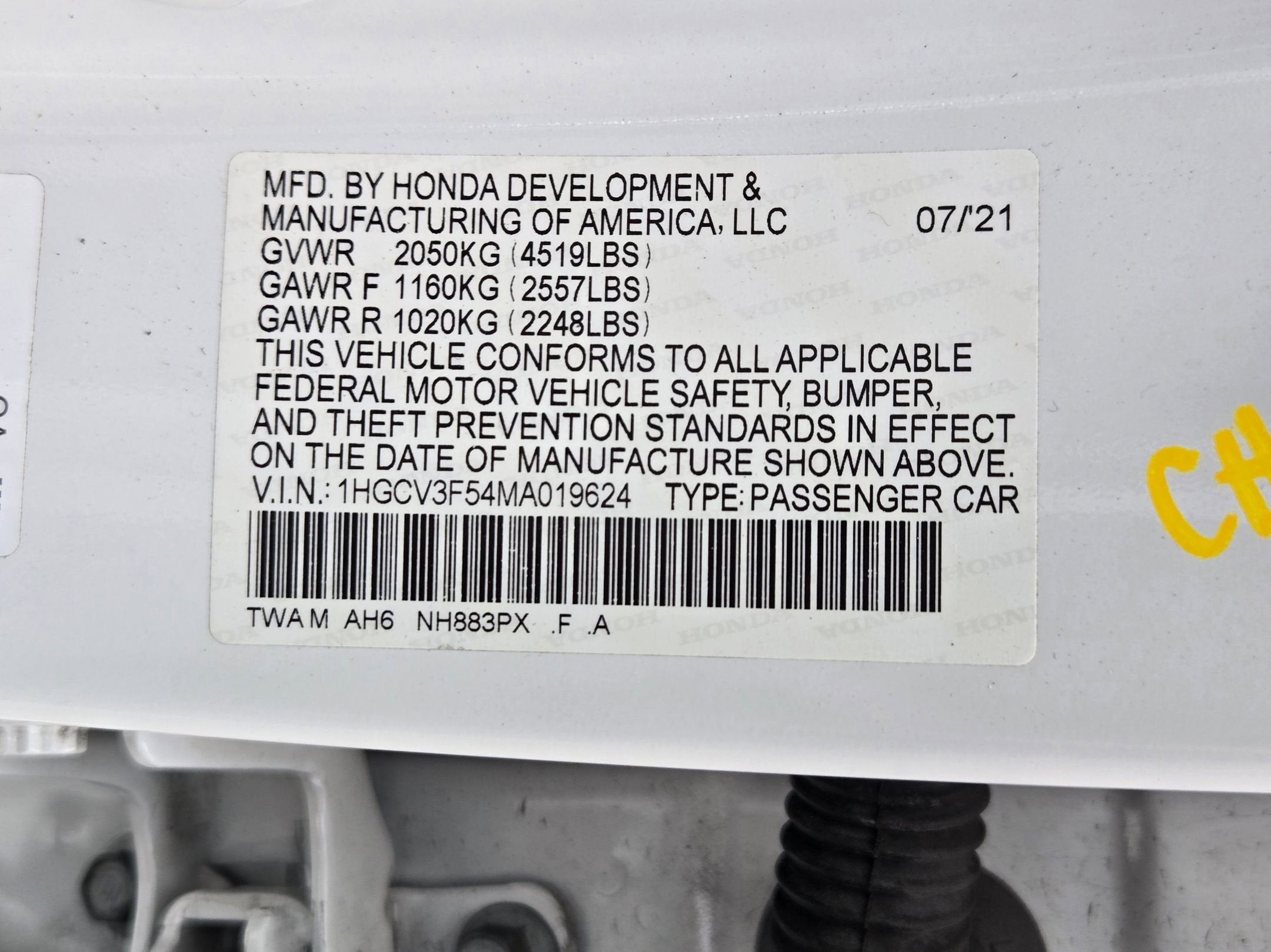 2021 Honda Accord Hybrid Hybrid EX-L