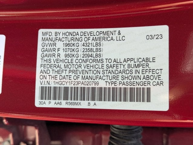 2023 Honda Accord Sedan LX