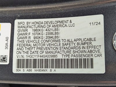 2025 Honda Accord Sedan SE