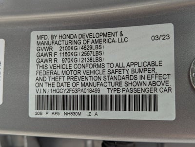 2023 Honda Accord Sedan HYBRID SPORT BD