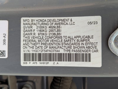 2023 Honda Accord Hybrid Sport