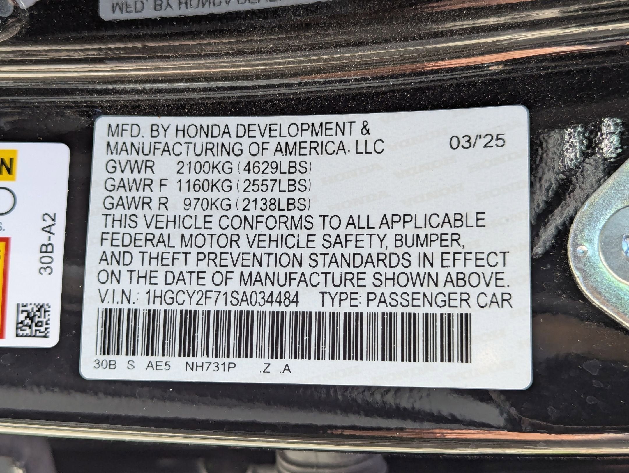 2025 Honda Accord Sedan HYBRID SPORT-L