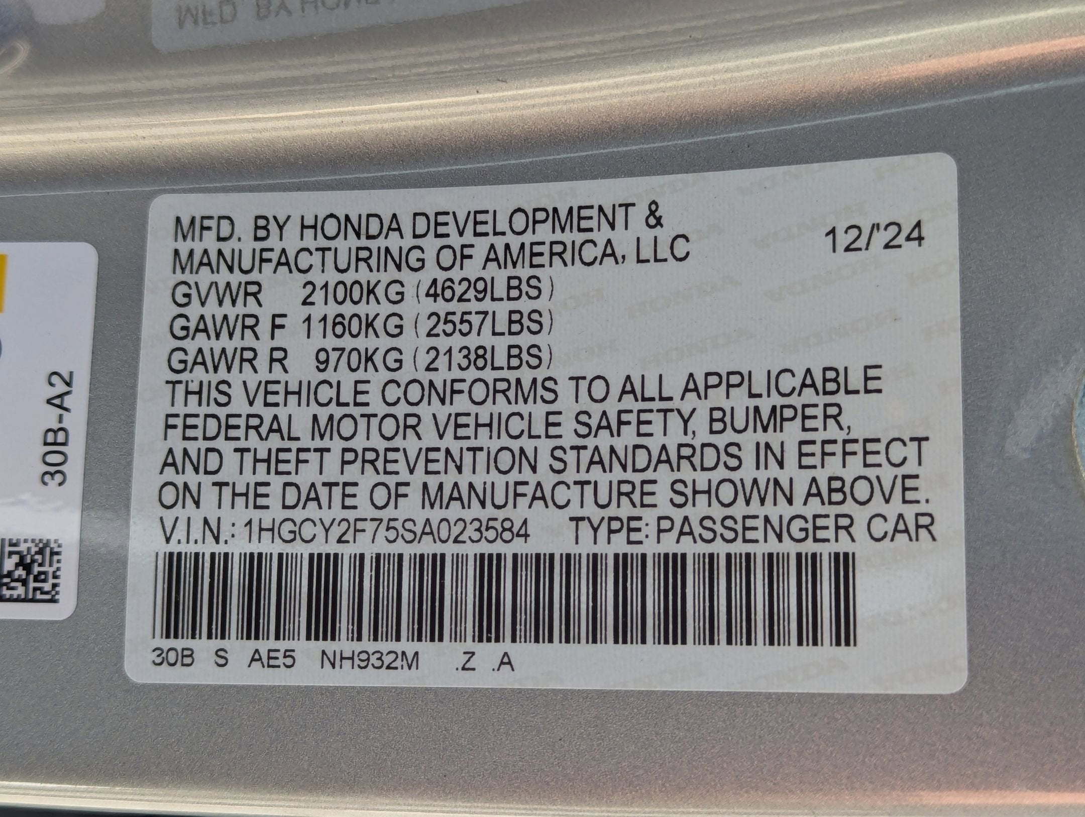 2025 Honda Accord Hybrid Sport-L