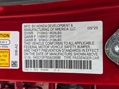 2025 Honda Accord Hybrid Sport-L