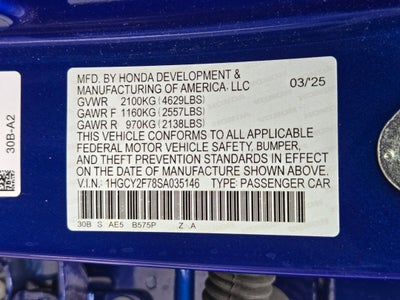 2025 Honda Accord Hybrid Sport-L