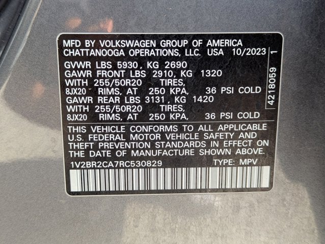 2024 Volkswagen Atlas 2.0T SEL