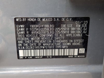 2023 Honda HR-V 2WD SPORT