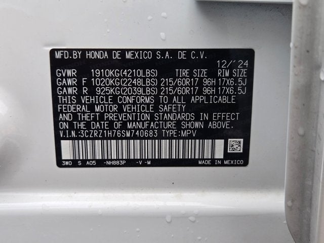 2025 Honda HR-V EX-L