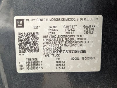 2018 Chevrolet Silverado 1500 LT