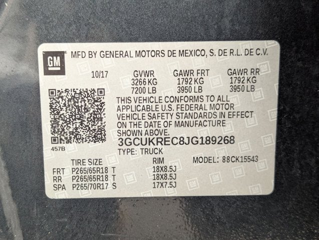 2018 Chevrolet Silverado 1500 LT