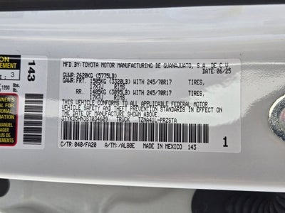 2025 Toyota Tacoma SR