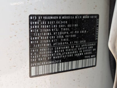 2019 Volkswagen Tiguan SE