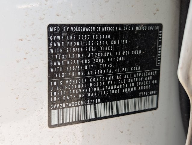 2019 Volkswagen Tiguan SE