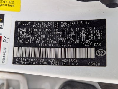 2017 Toyota Camry Base