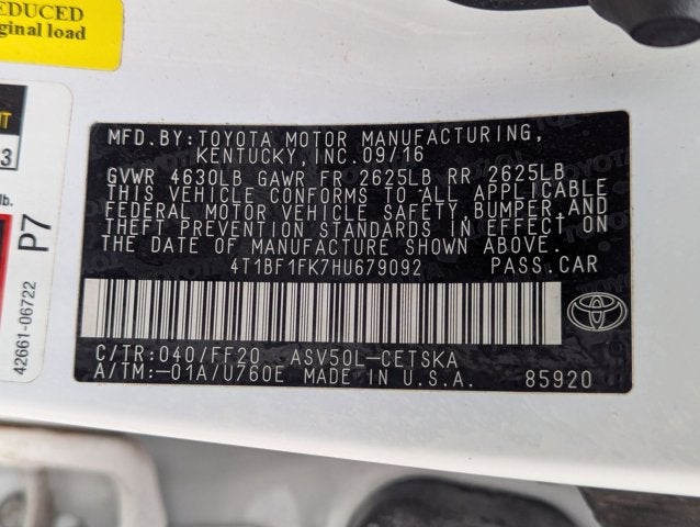 2017 Toyota Camry Base