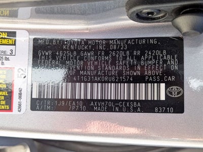 2024 Toyota Camry Hybrid SE