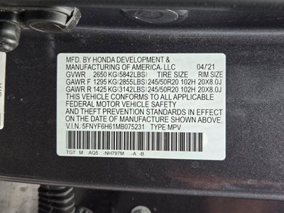 2021 Honda Pilot Touring 7-Passenger