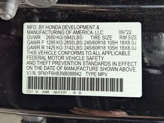 2022 Honda Pilot TrailSport