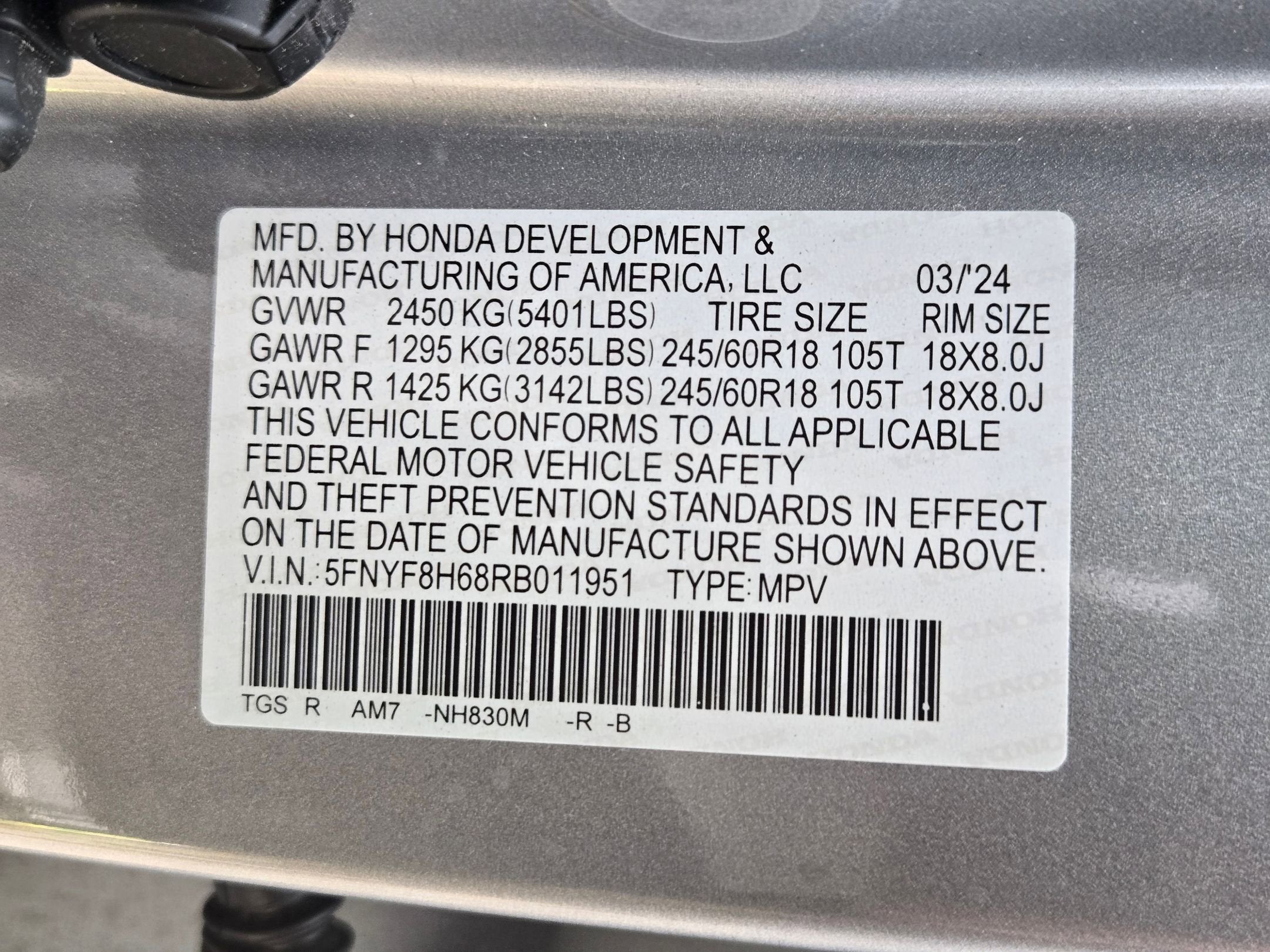 2024 Honda Passport AWD TRAILSPORT
