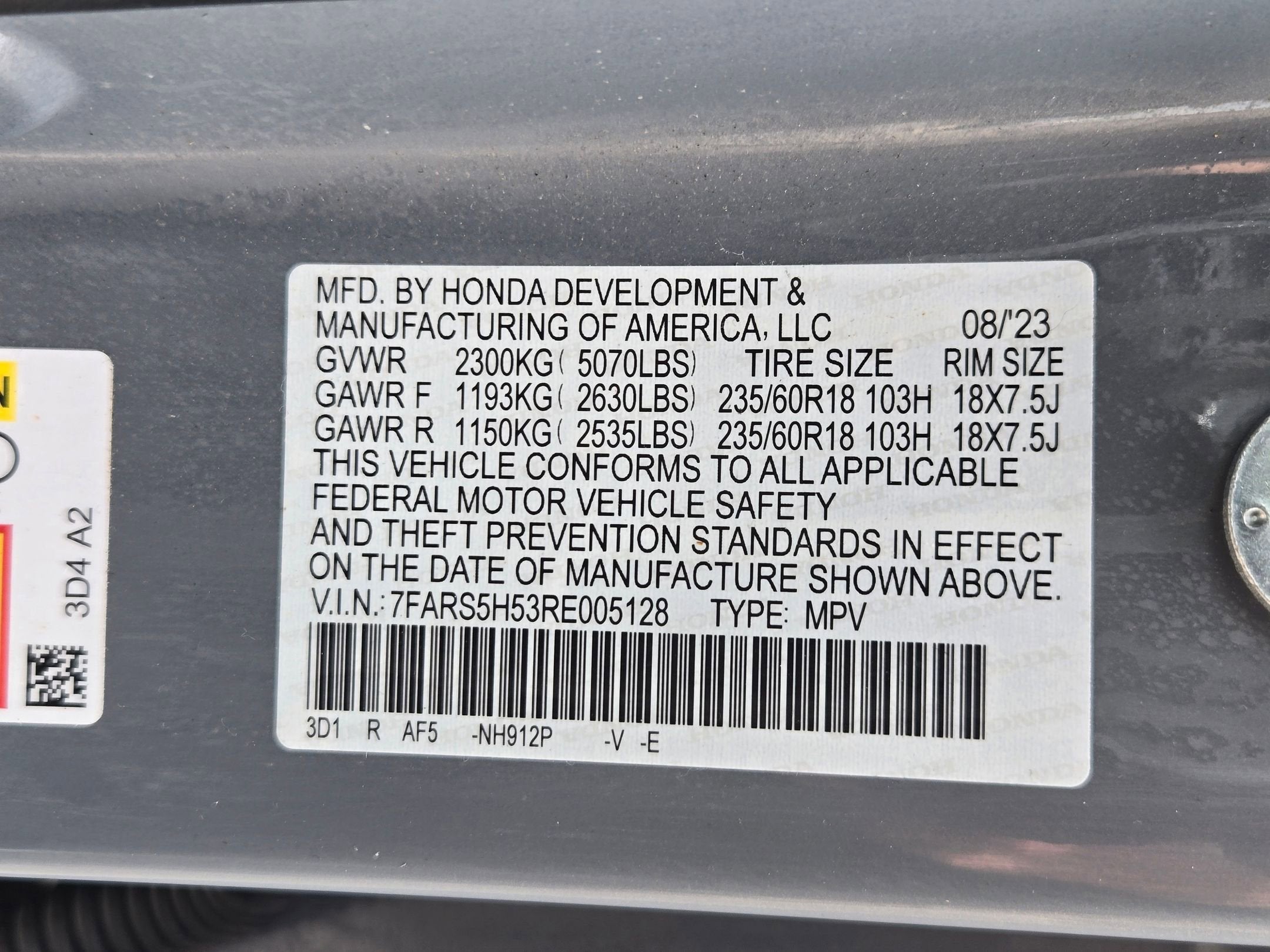 2024 Honda CR-V Hybrid HYBRID 2WD SPORT