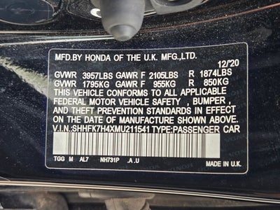 2021 Honda Civic Sport