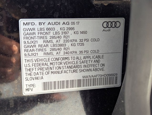 2017 Audi Q7 Prestige