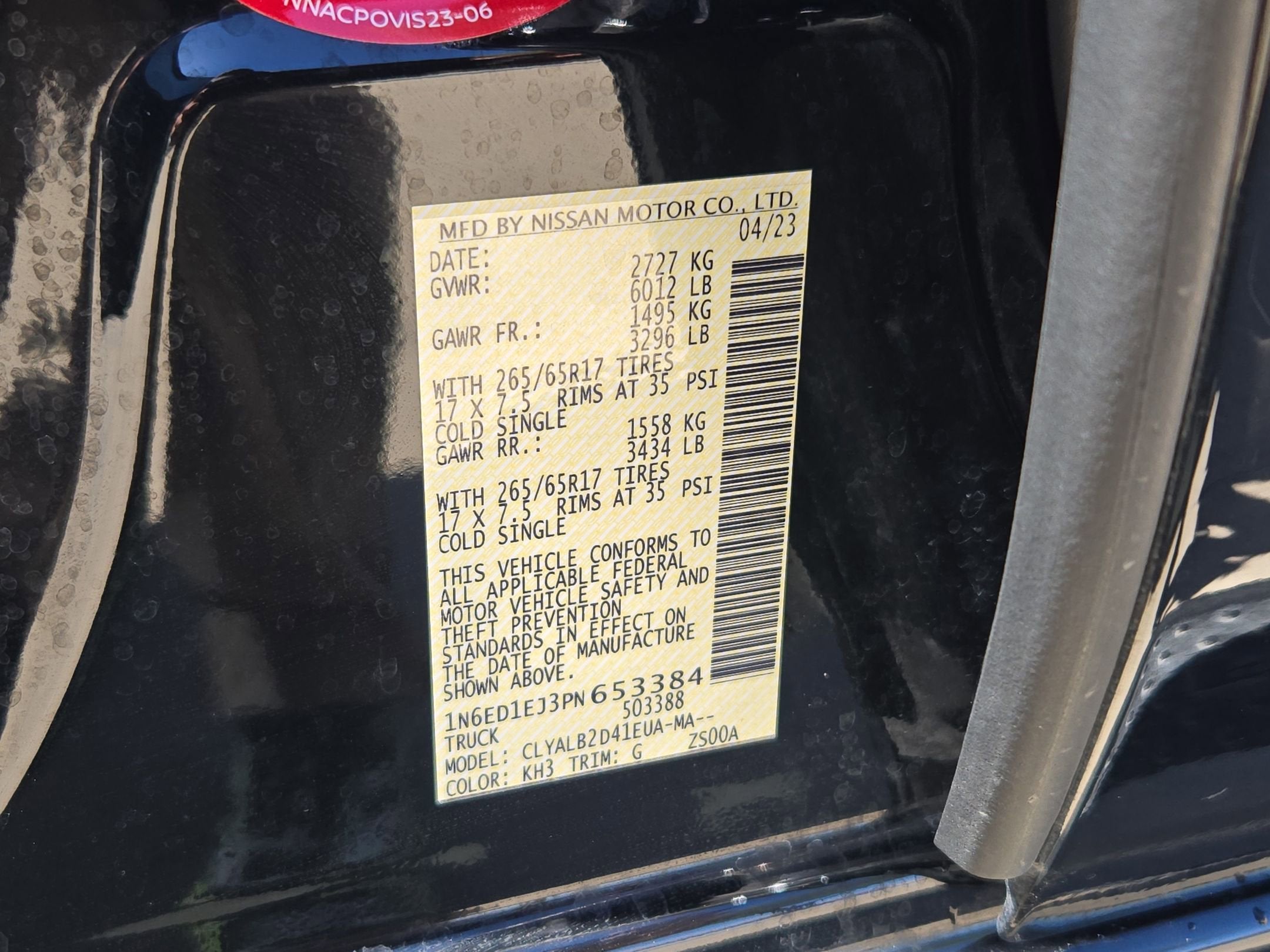 2023 Nissan Frontier Crew Cab SV