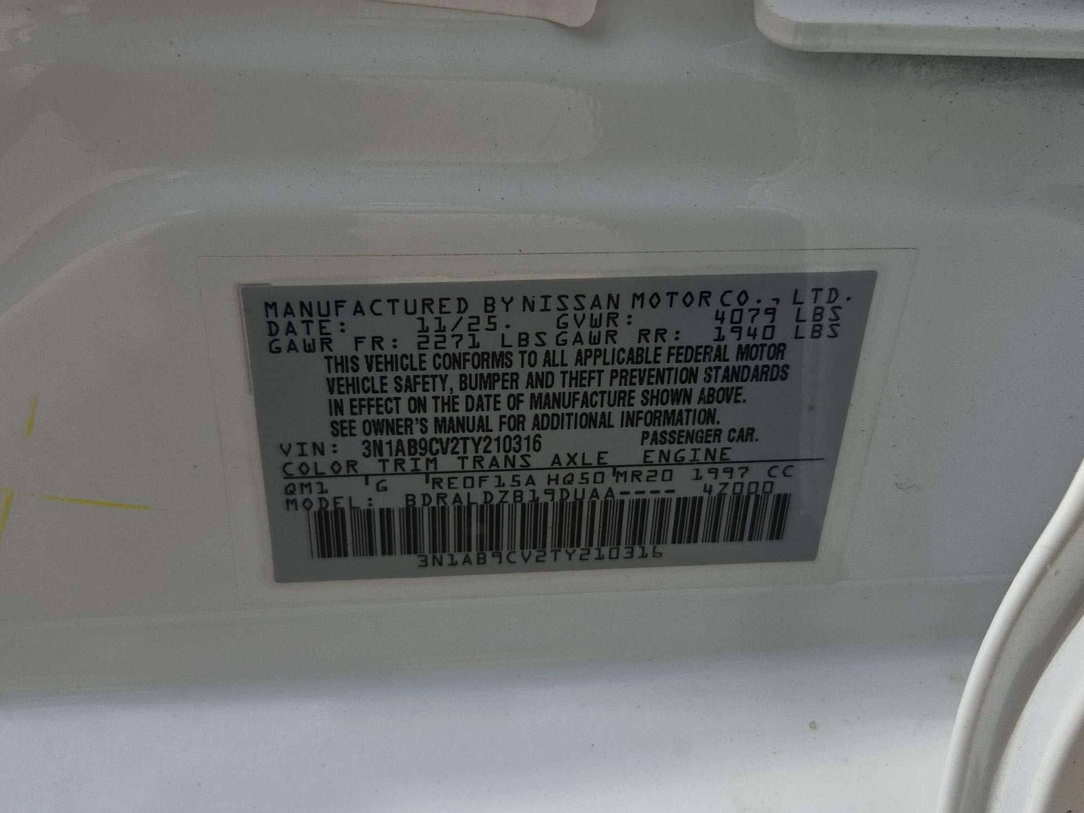 2026 Nissan Sentra SV