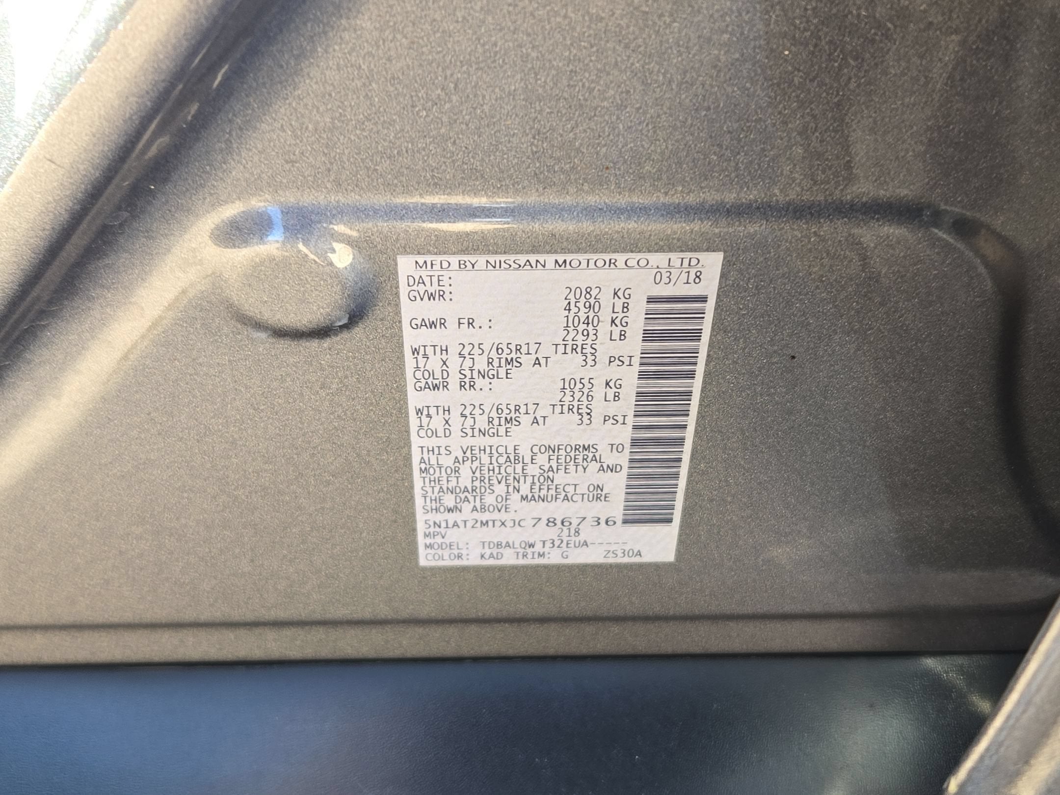 2018 Nissan Rogue SV