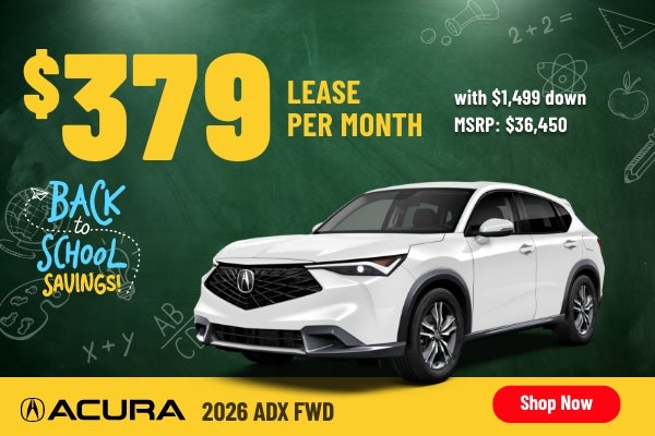 Gunn Acura ADX sales banner