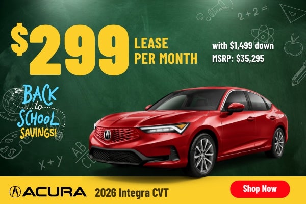 Gunn Acura Integra sales banner