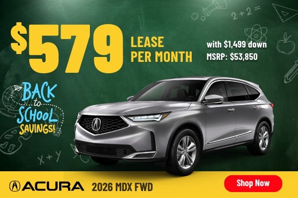 Gunn Acura MDX sales banner