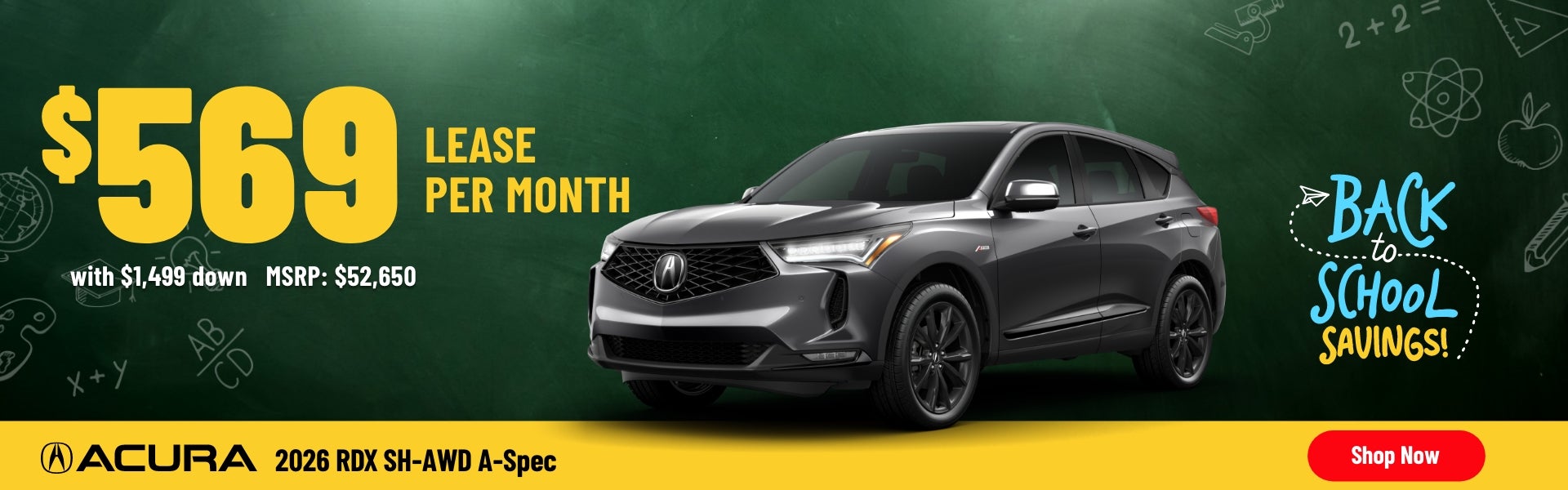 Gunn Acura RDX sales banner