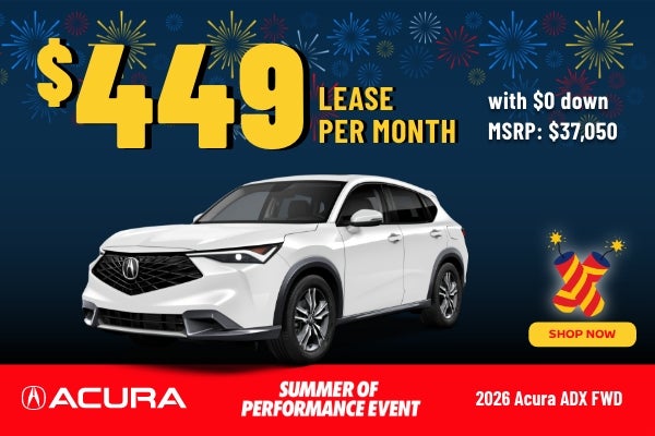 Gunn Acura ADX sales banner