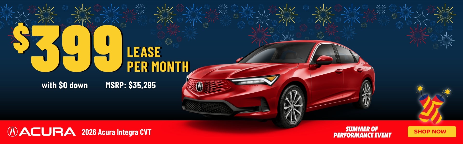 Gunn Acura Integra sales banner