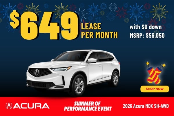 Gunn Acura MDX sales banner