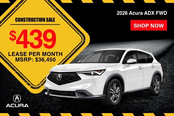 Gunn Acura ADX sales banner