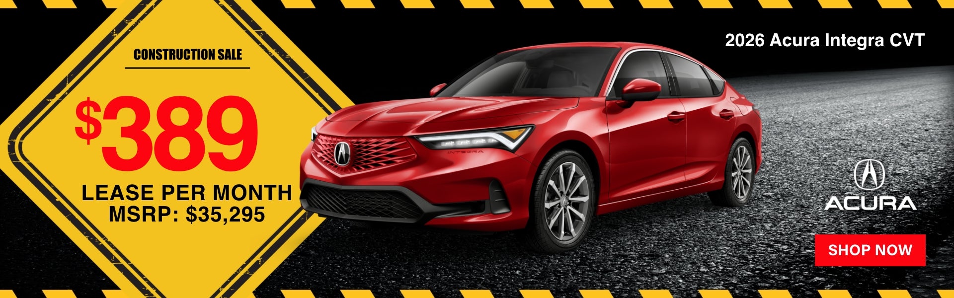 Gunn Acura Integra sales banner
